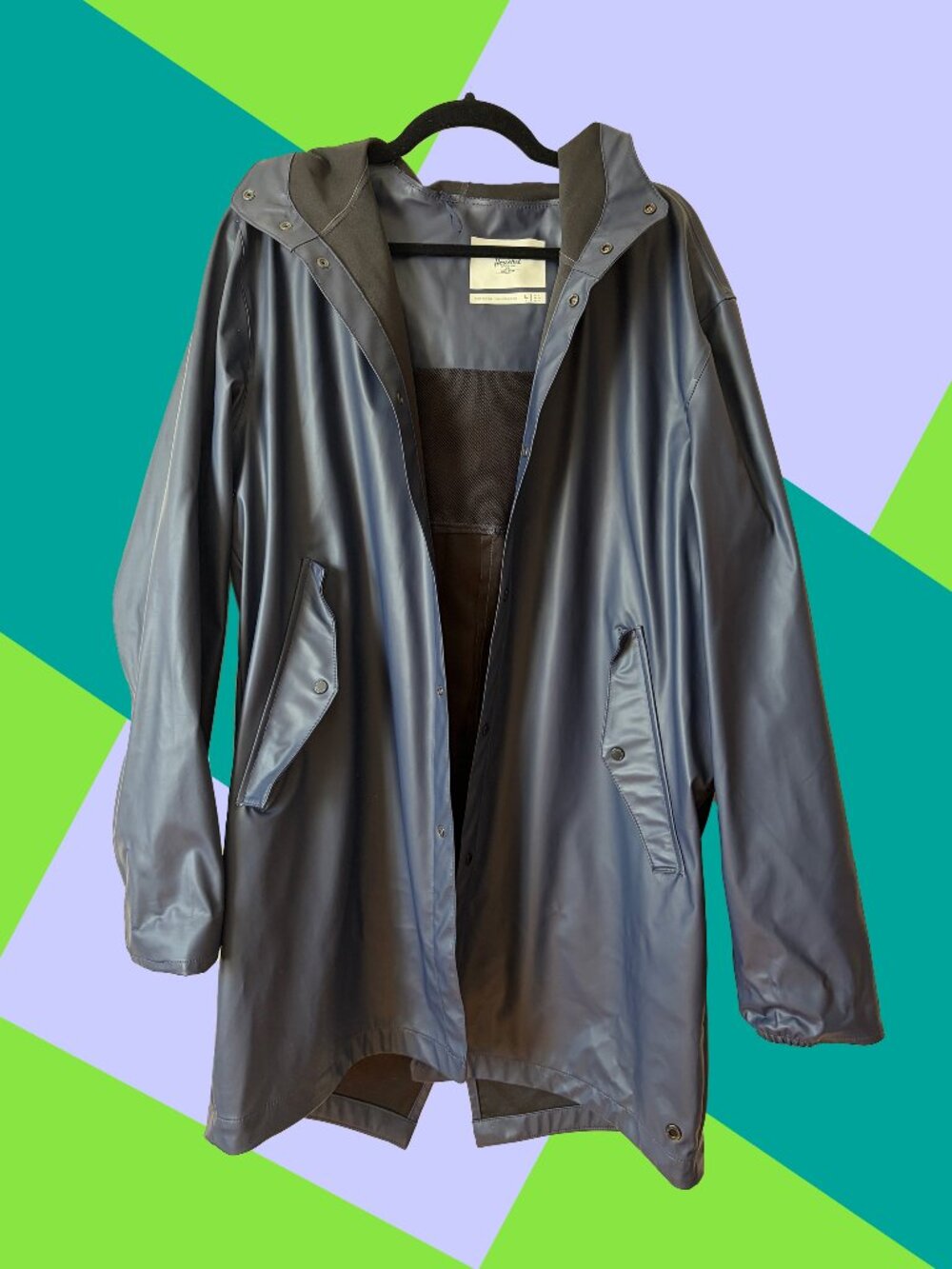 Herschel Rainwear Fishtail Parka Mens Peacoat Blue Large